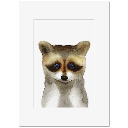WASCHBÄR <br>Kunstdruck 13x18