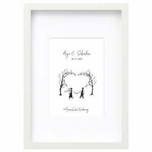 <strong>LIEBESPAAR</strong> <br>Personalisiertes Wandbild für Paare