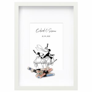 <strong>VW PIAGGIO JUST MARRIED</strong> <br>Personalisiertes Wandbild