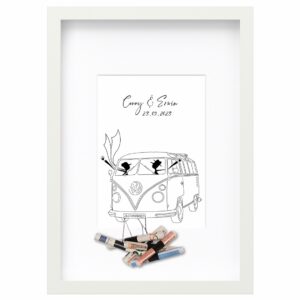 <strong>VW BULLI JUST MARRIED</strong> <br>Personalisiertes Geldgeschenk zur Hochzeit