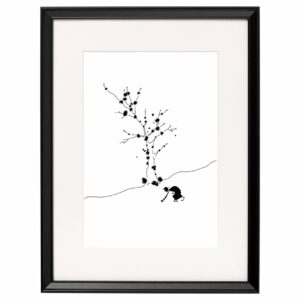 <strong>APFELERNTE</strong> <br>Fine Art Print der Original Tuschezeichnung