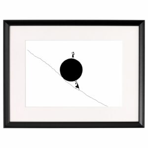 <strong>BEZIEHUNGSARBEIT</strong> <br>Fine Art Print der Original Tuschezeichnung