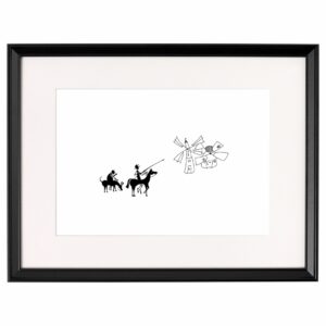 <strong>DON QUIJOTE</strong> <br>Fine Art Print der Original Tuschezeichnung