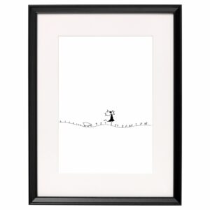 <strong>ERSTE BLUMEN</strong> <br>Fine Art Print der Original Tuschezeichnung