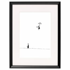 <strong>MARY POPPINS</strong> <br>Fine Art Print der Original Tuschezeichnung