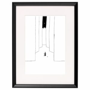 <strong>DREHORGELMANN</strong> <br>Fine Art Print der Original Tuschezeichnung