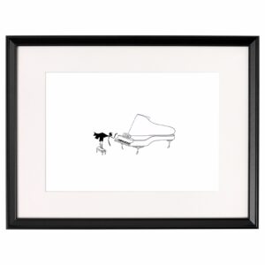 <strong>PIANIST</strong> <br>Fine Art Print der Original Tuschezeichnung
