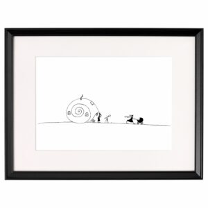 <strong>SCHNECKENHAUS</strong> <br>Fine Art Print der Original Tuschezeichnung