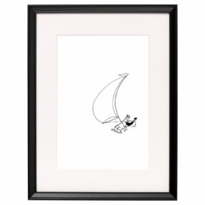 <strong>SEGELBOOT</strong> <br>Fine Art Print der Original Tuschezeichnung