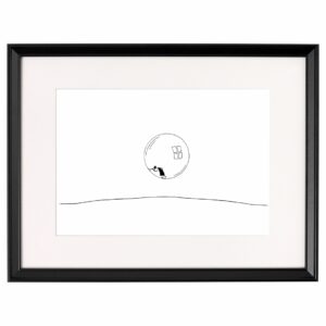 <strong>IN MEINER BUBBLE</strong> <br>Fine Art Print der Original Tuschezeichnung