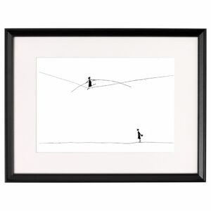 <strong>SEILTANZ</strong> <br>Fine Art Print der Original Tuschezeichnung