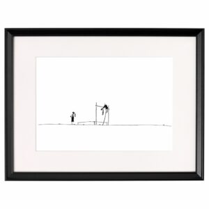 <strong>STABHOCHSPRUNG</strong> <br>Fine Art Print der Original Tuschezeichnung