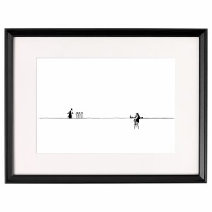 <strong>STAMMGAST</strong> <br>Fine Art Print der Original Tuschezeichnung