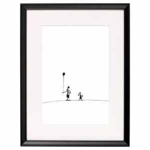 <strong>STEINSCHLEUDER</strong> <br>Fine Art Print der Original Tuschezeichnung