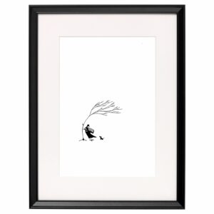<strong>IM STURM</strong> <br>Fine Art Print der Original Tuschezeichnung