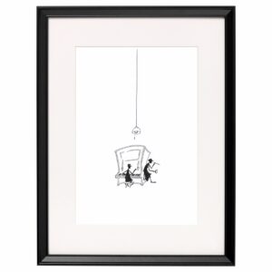 <strong>WESTERN PIANO</strong> <br>Fine Art Print der Original Tuschezeichnung