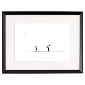 <strong>ZUM MOND</strong> <br>Fine Art Print der Original Tuschezeichnung