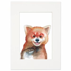 <strong>ROTER PANDA</strong> <br>Fine Art Print mit Charakter