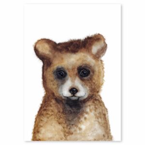 <strong>BRAUNBÄR</strong> <br>Fine Art Print mit Charakter