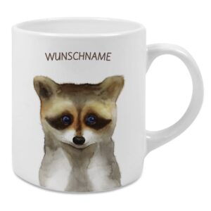 <strong>WASCHBÄR TASSE</strong> <br>Personalisierbare Tasse zum Liebhaben